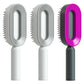 BuzzNest Self-Cleaning Hair Brush with Airbag Massage & Anti-Static Detangling