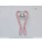 BuzzNest 6-Roller Manual Neck Massager with Natural Jade Scraping Board